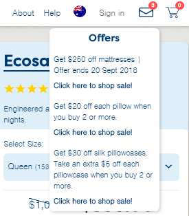 Ecosa offers box example