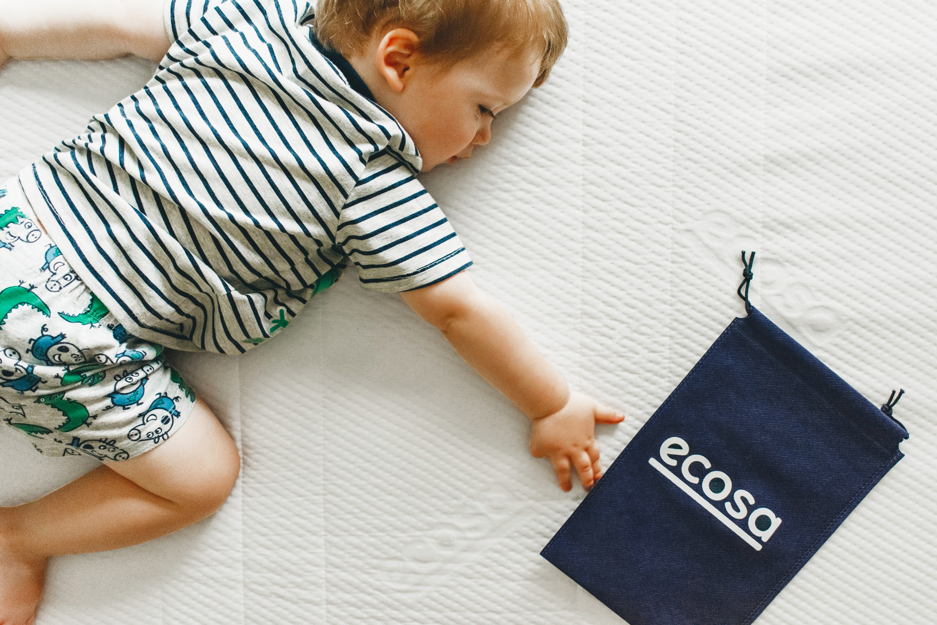 baby on mattress
